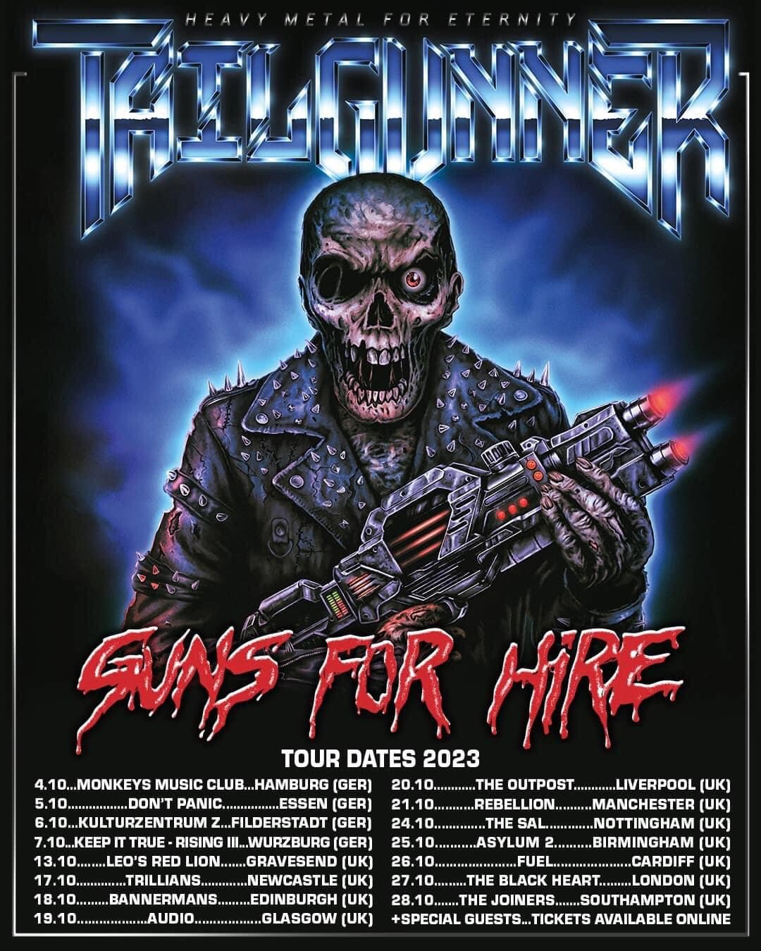 Tailgunner "Guns For Hire" Reseña del Álbum